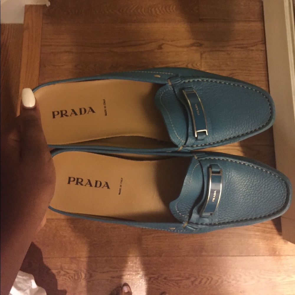 Blue Prada Shoes