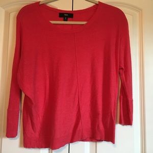 Hot Pink Crop 3/4 sleeve sweater