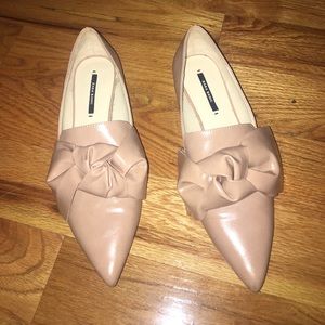 Zara tie flats