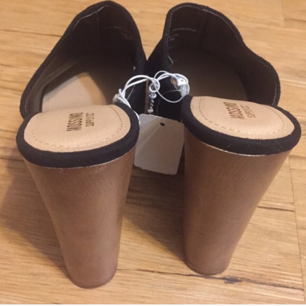 Dekota black faux suede clogs - Picture 4 of 4