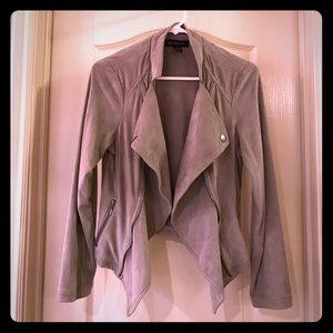 INC Gray Suede Jacket