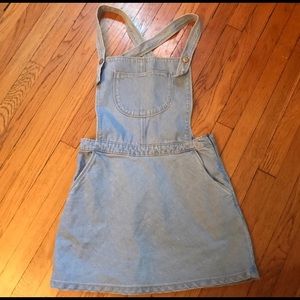 Zara denim overall dress