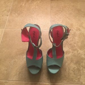 5 inches open toe Heels.