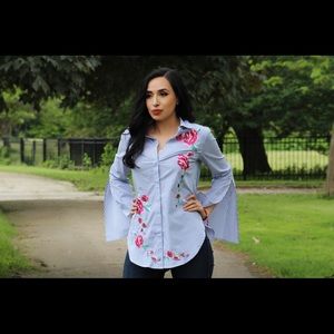 Embroidered top
