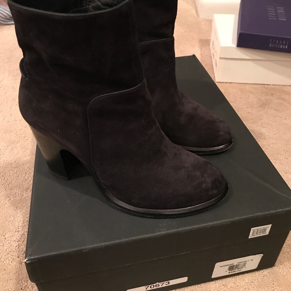 RAG & BONE BLACK SUEDE BOOTIES