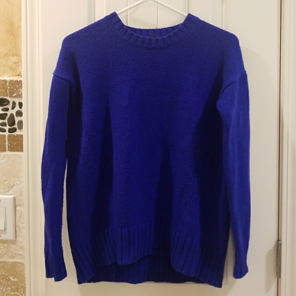 J Crew cobalt blue long sleeve sweater XXS