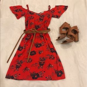 Splendid Cindelle Cold Shoulder Floral Dress