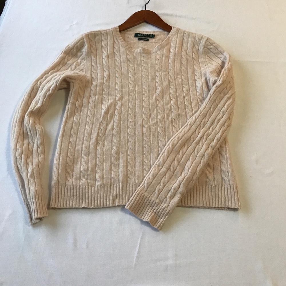 Ralph Lauren cable cashmere sweater