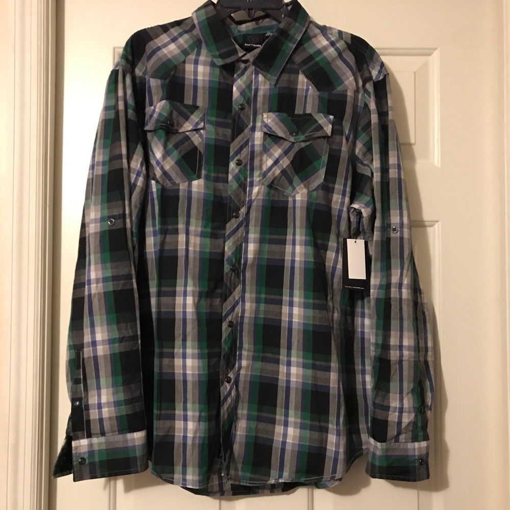 Men's size XXL Burnside Button Down Shirt NWT
