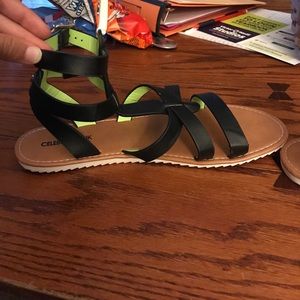 Black sandals