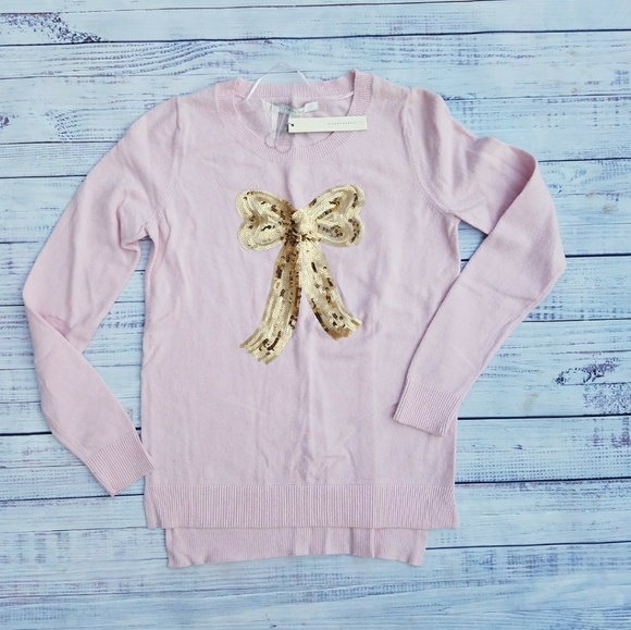 LC Lauren Conrad Sweaters - Nwt Lauren Conrad pink sequin bow sweater