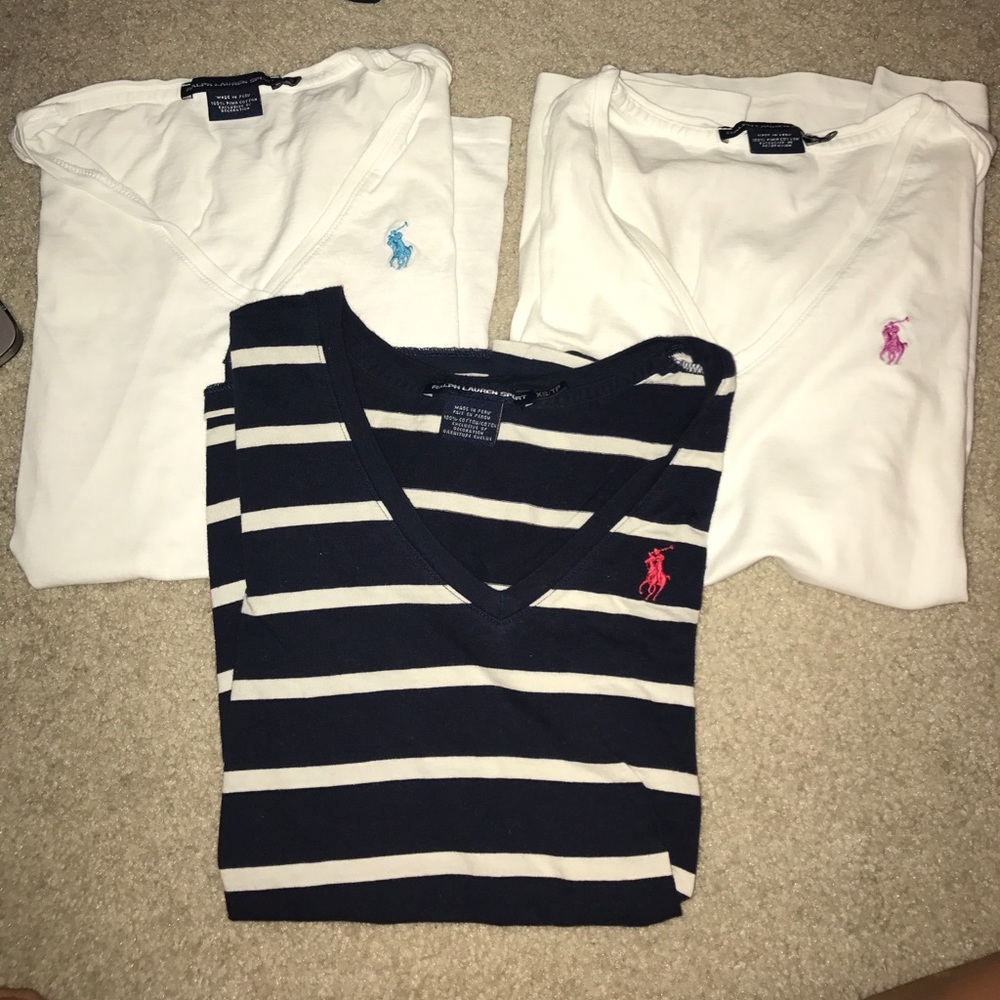 Ralph Lauren V-neck Tee bundle