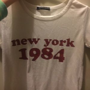 new york 1984 brandy melville shirt