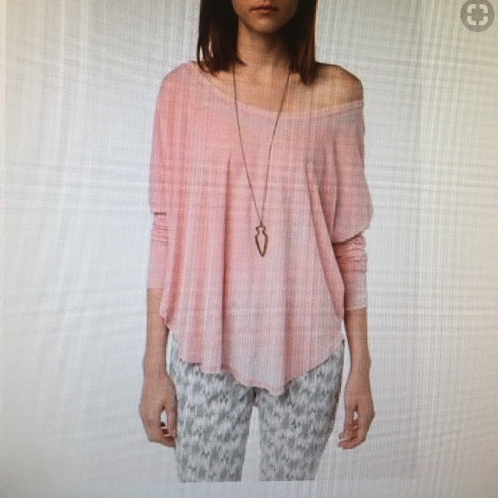Mouchette long sleeve pink top