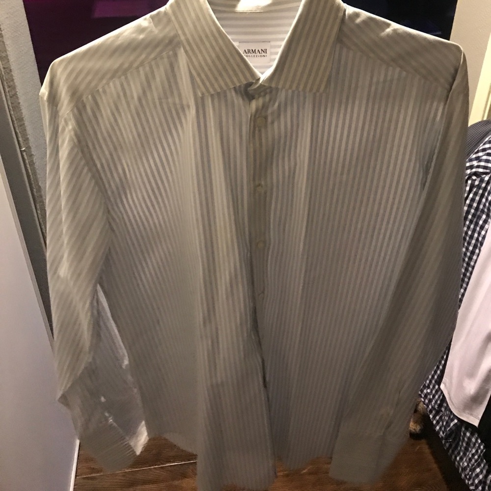 Armani dress shirt button up