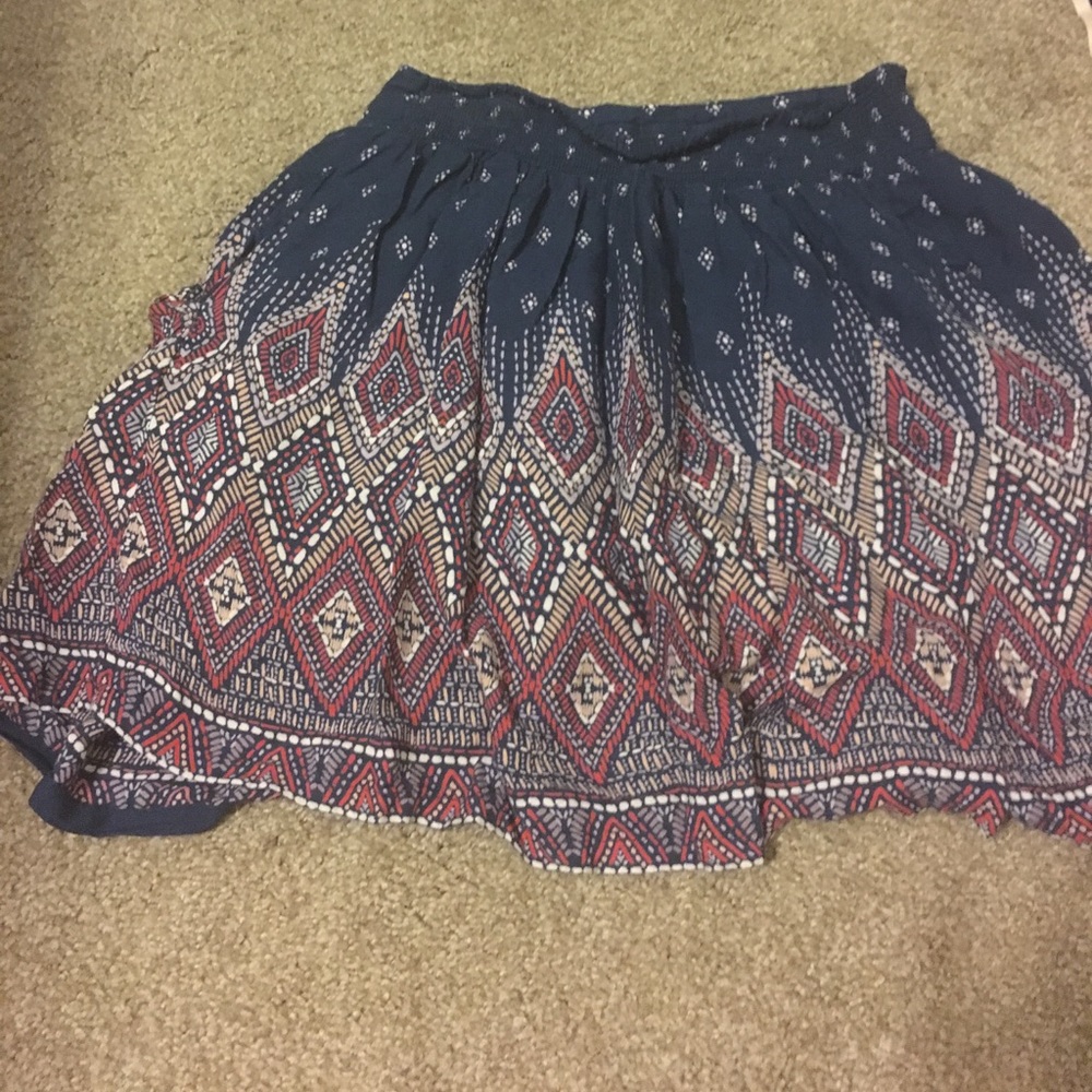 Blue/red skirt