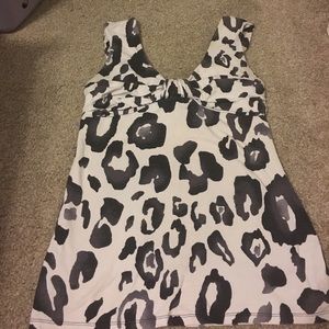 Grey and black tank top