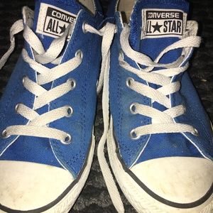 Blue Low Top Converse