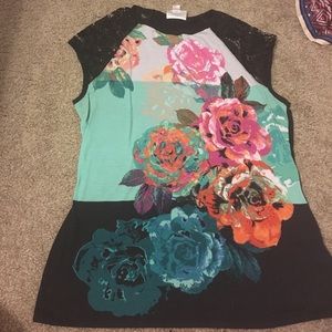 Flower patterned blouse