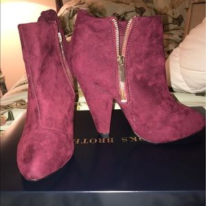 Forever21 Maroon Booties
