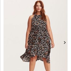 Torrid dress. Black floral. Size one