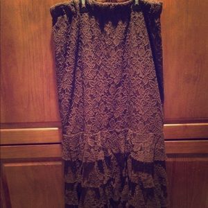 🔥 Sale !! Brown ruffle skirt -