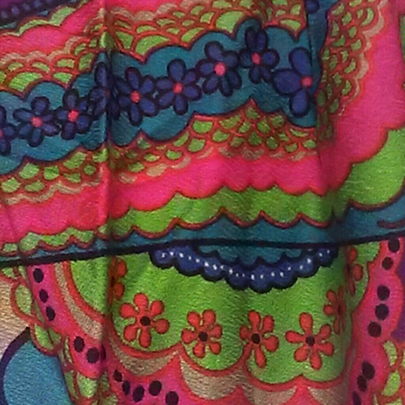 Vintage wraparound multi ankle length skirt - Picture 5 of 5