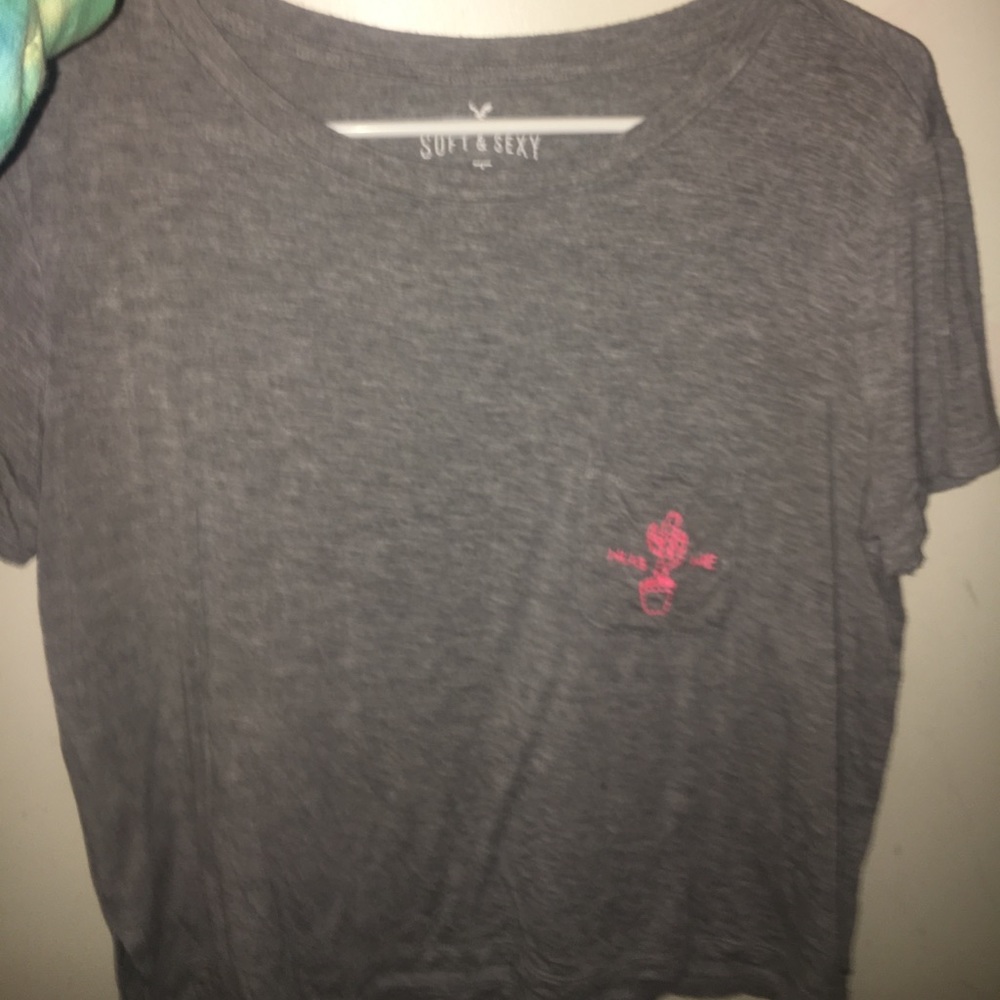 american eagle soft and sexy "hug me" cactus shirt