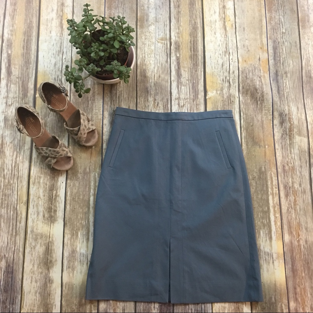 J.Crew pale Blue bi-Stretch Skirt Size 6 NWT