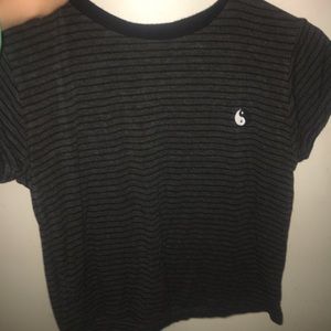 LA hearts striped tshirt