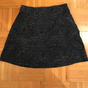 Blue and white skirt with zipper pockets!!