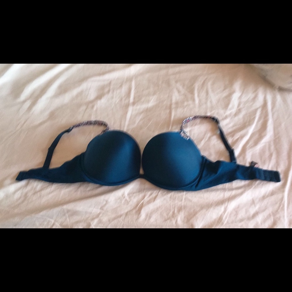 Red and blue bras