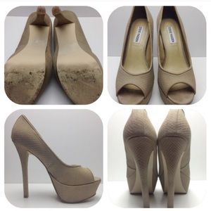 Steve Madden Alias Nude Peeptoe pump 8