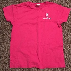 Pink browning shirt size small