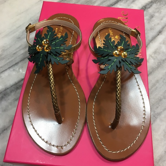 kate spade palm tree sandals