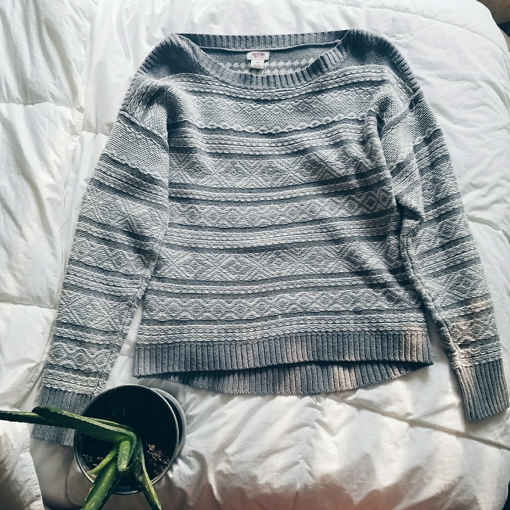 Geometric Oversized Sweater