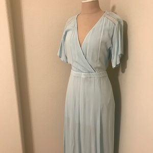 Leith surplice midi dress