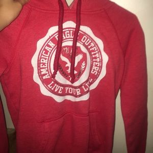red hoodie