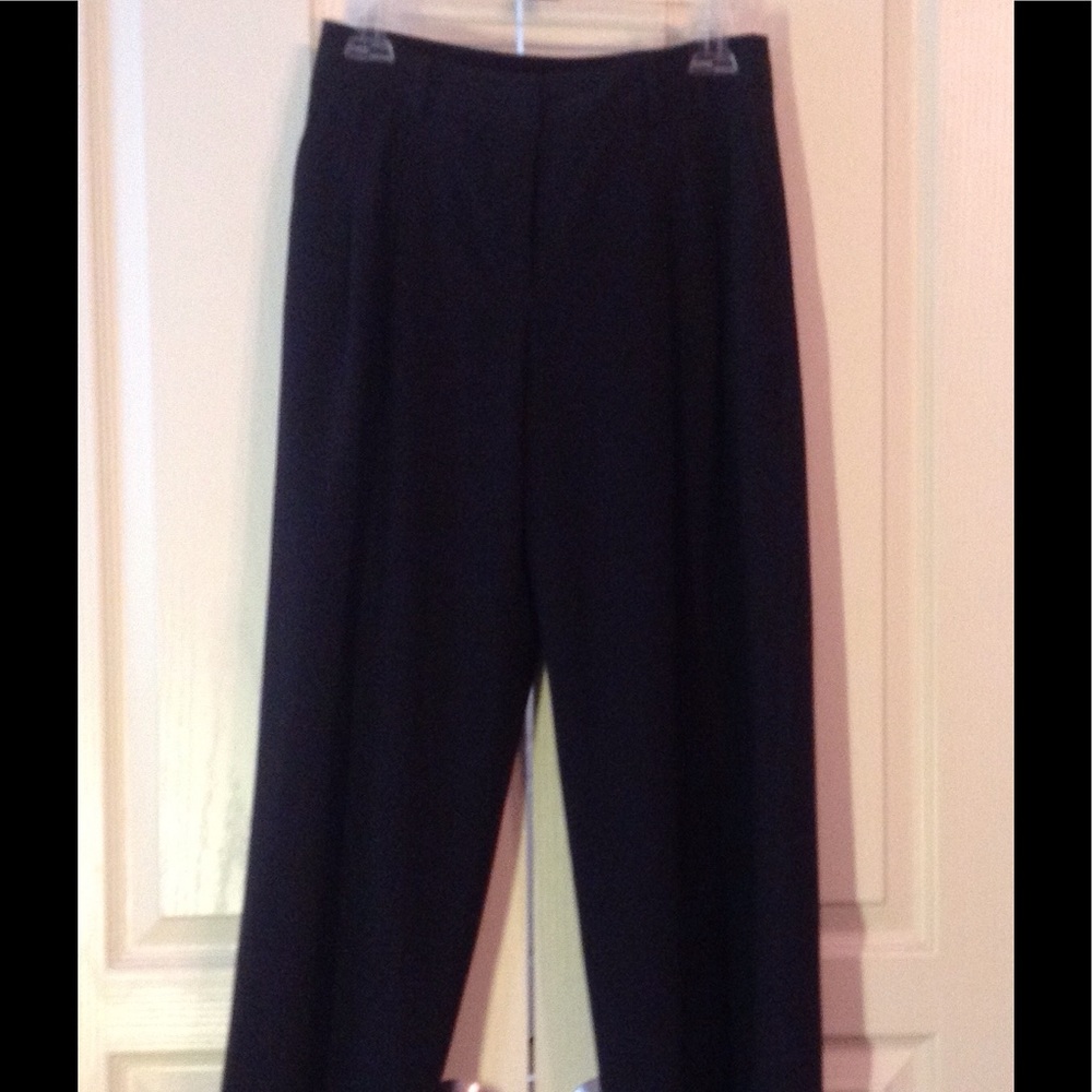 Simple Black Wide-Leg Pants
