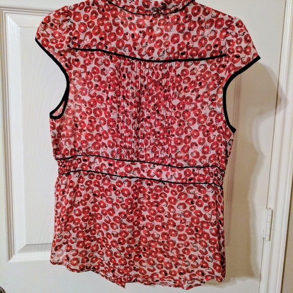 (SOLD)  Anthro Silk Blouse - Picture 4 of 5