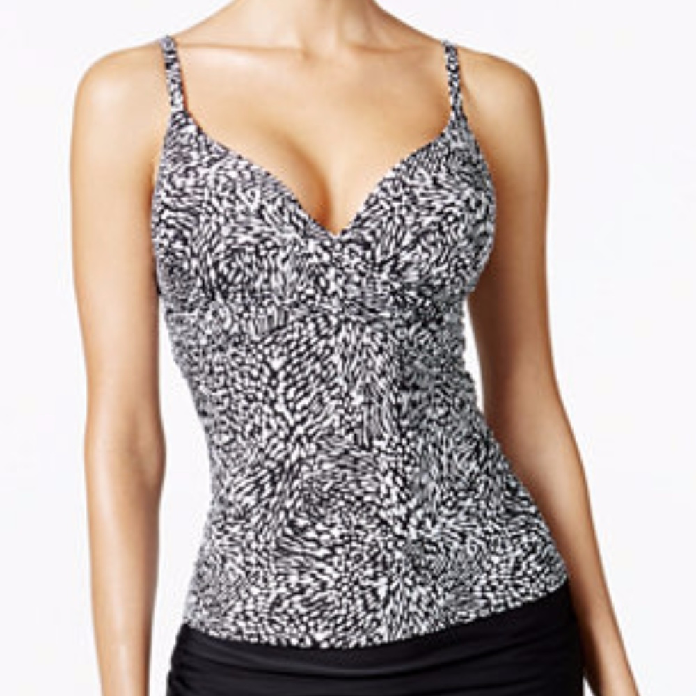 Island Escape Push-up Tankini Top & Bottom SZ 16 - Picture 6 of 8