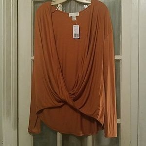 Forever 21+ Twist Front Top