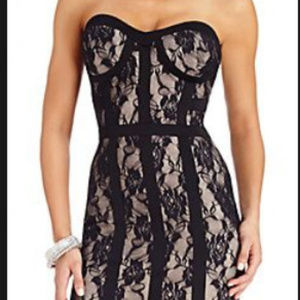 Sexy Bebe Black Kara Corset Fitted Mini Dress