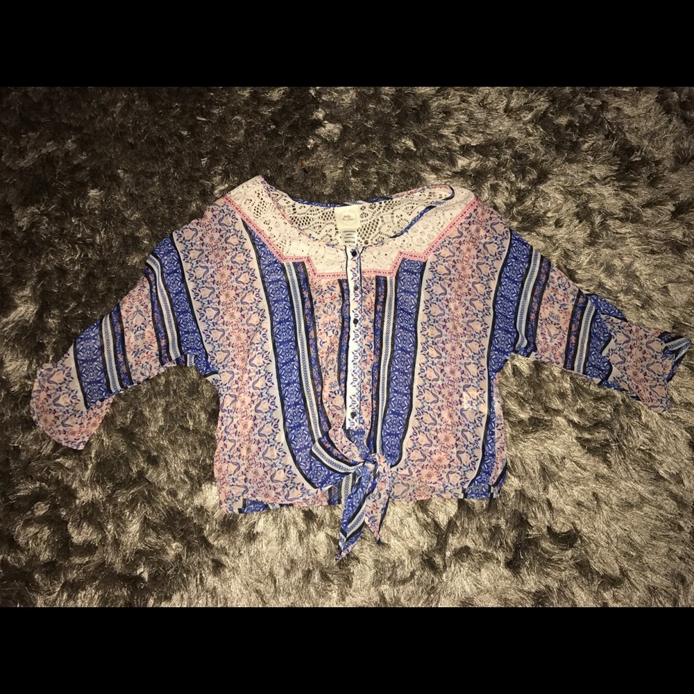 Tie up blouse
