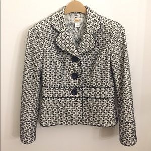 Eyelet blazer