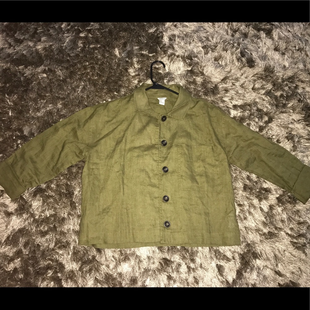 Olive green blouse