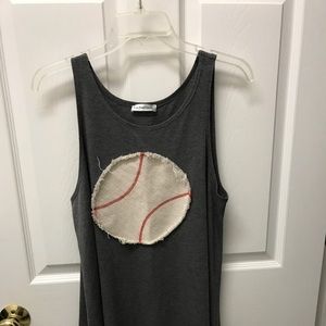 Sleeveless shirt with baseball front & back XL