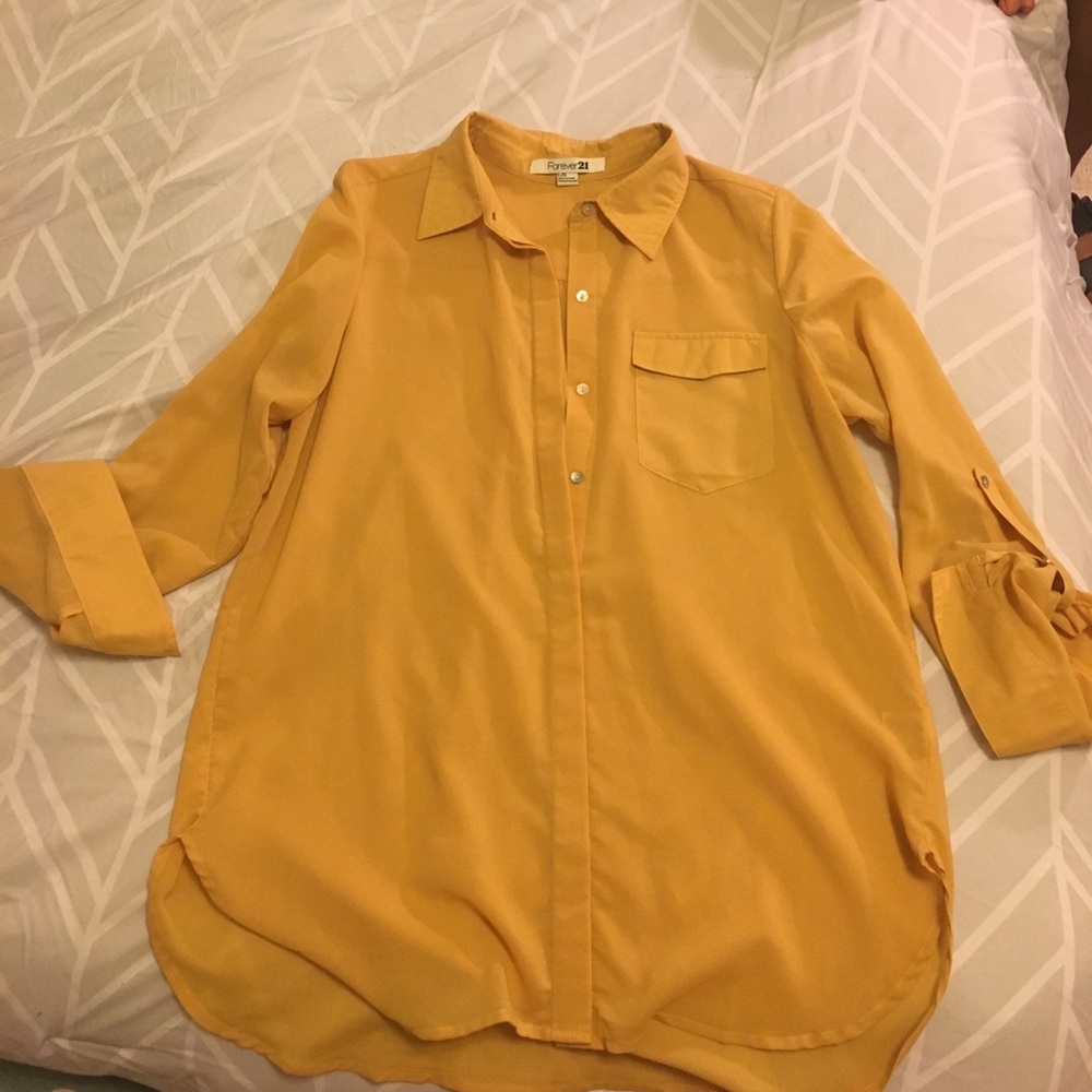 Burnt yellow blouse