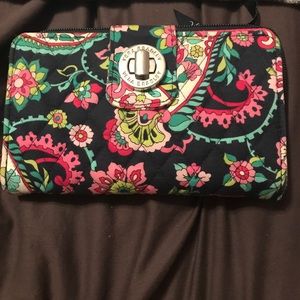 Vera Bradley turn lock wallet