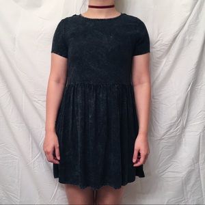Acid-Wash Babydoll Dress